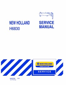 Manual de serviço em pdf do movedor de discos New Holland H6830 - New Holland Agriculture manuais
