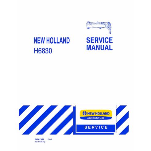 New Holland H6830 disc mover pdf service manual  - New Holland Agriculture manuals - NH-84207322