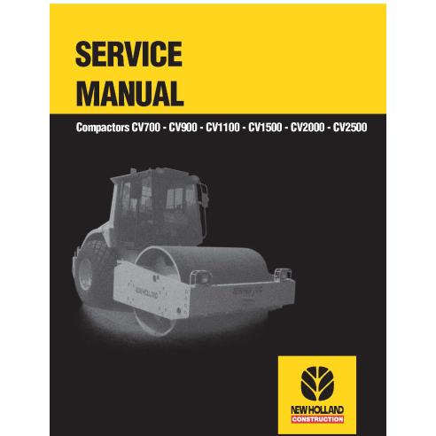 New Holland CC700, CV900, CV1100, CV1500, CV2000, CV2500 compactador pdf manual de servicio - New Holland Construcción manual...