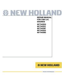 Manual de servicio pdf del motor New Holland 667TA / Exx - New Holland Construcción manuales - NH-60413689