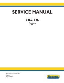 Manual de serviço em pdf do motor New Holland S4L, S4L2 - New Holland Construction manuais