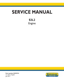 Manual de serviço em pdf do motor New Holland S3L2 - Construção New Holland manuais - NH-84523916