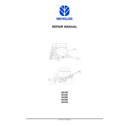 Manuel d'entretien du semoir pneumatique New Holland SC180, SC230, SC260, SC380, SC430 pdf - Construction New Holland manuels...