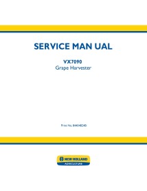 New Holland VX7090 grape harvester pdf service manual  - New Holland Construction manuals