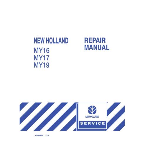 Manual de serviço pdf do trator New Holland MY16, MY17, MY19 - Construção New Holland manuais - NH-87045362