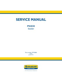 Manual de serviço pdf do semeador New Holland PS2030 - New Holland Agriculture manuais