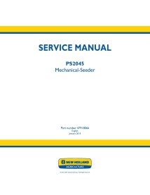 Manual de serviço pdf da semeadora New Holland PS2045 - New Holland Agriculture manuais