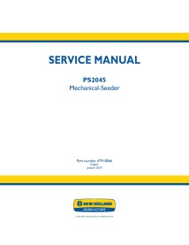 Manuel d'entretien pdf du semoir New Holland PS2045 - Nouvelle-Hollande Agriculture manuels - NH-47918066