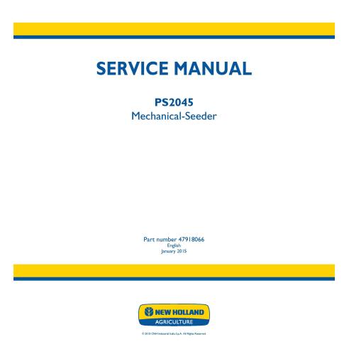 Manual de serviço pdf da semeadora New Holland PS2045 - New Holland Agricultura manuais - NH-47918066