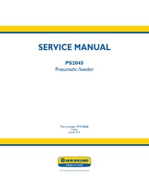 Manual de serviço em pdf da semeadora pneumática New Holland PS2045 - New Holland Agricultura manuais - NH-47918068