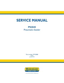 Sembradora neumática New Holland PS2045 manual de servicio en pdf - Agricultura de Nueva Holanda manuales - NH-47918068