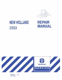 New Holland 2353 disc header pdf service manual  - New Holland Construction manuals