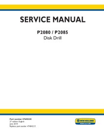 New Holland SP3500 disc drill pdf service manual  - New Holland Agriculture manuals - NH-47648338