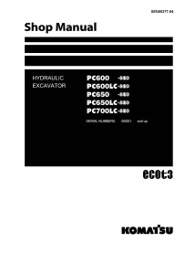 Komatsu PC600, PC600LC, PC650 , PC650LC, PC700LC -8E0 hydraulic excavator pdf shop manual  - Komatsu manuals - KOMATSU-SEN053...