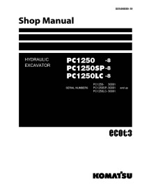 Manual de compra em pdf da escavadeira hidráulica Komatsu PC1250-8, PC1250SP-8, PC1250LC-8 - Komatsu manuais - KOMATSU-SEN008...