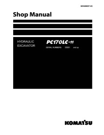 Manual de compra em pdf da escavadeira hidráulica Komatsu PC170LC-11 - Komatsu manuais - KOMATSU-SEN06607-03