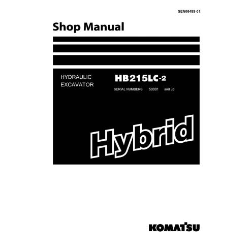 Excavadora hidráulica Komatsu HB215LC-2 manual de tienda pdf - Komatsu manuales - KOMATSU-SEN06488-01
