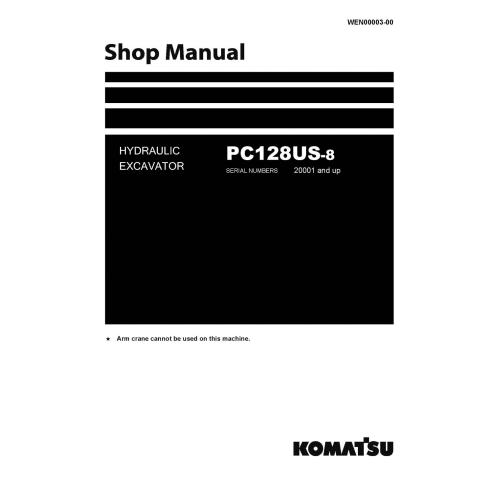 Manual de compra em pdf da escavadeira hidráulica Komatsu PC128US-8 - Komatsu manuais - KOMATSU-WEN00003-00