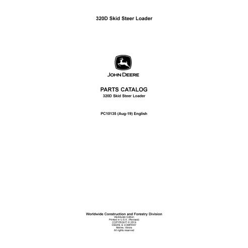 JD-PC10135 John Deere 320D skid steer loader parts catalog (PC10135)