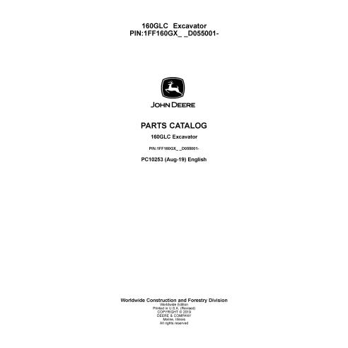 JD-PC10253 John Deere 160GLC excavator parts catalog (PC10253)