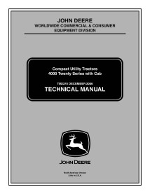 John Deere 4320,4520,4720,4120 tractor utilitario compacto pdf manual técnico - John Deere manuales