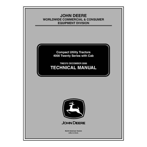 John Deere 4320,4520,4720,4120 compact utility tractor pdf technical manual  - John Deere manuals - JD-TM2370