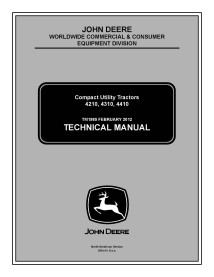 TM1985 John Deere 4210, 4310, 4410 compact utility tractor technical manual (TM1985)