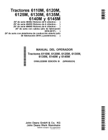 John Deere 6110M, 6120M, 6125M, 6130M, 6135M, 6140M, 6145M manual do operador pdf do trator ES - John Deere manuais - JD-OMAL...