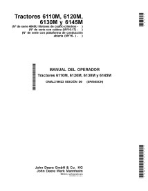 Manuel d'utilisation du tracteur John Deere 6110M, 6120M, 6130M, 6145M pdf ES - John Deere manuels - JD-OMAL219622-NA-ES