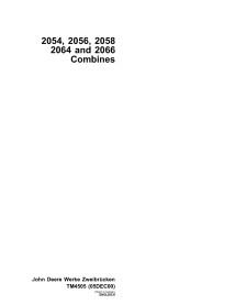 TM4505 John Deere 2054, 2056, 2058, 2064, 2066 combine technical manual (TM4505)