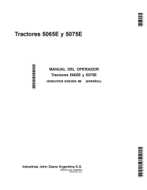 Manuel de l'opérateur pdf du tracteur John Deere 5065E, 5075E ES - John Deere manuels - JD-OMSU37535