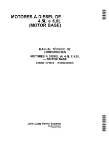 MOTEURS DIESEL John Deere 4.5L ET 6.8L (MOTEUR DE BASE) moteur pdf manuel technique PT - John Deere manuels - JD-CTM206-PT