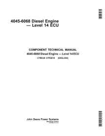 Manual técnico do motor John Deere 4045, 6068 PowerTech Diesel Nível 14 ECU - John Deere manuais