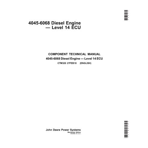 Manual técnico do motor John Deere 4045, 6068 PowerTech Diesel Nível 14 ECU - John Deere manuais - JD-CTM320