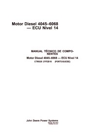 John Deere 4045, 6068 PowerTech Diesel Level 14 ECU engine pdf manual técnico PT - John Deere manuales