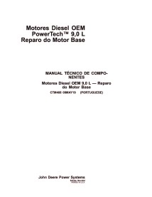 John Deere PowerTech 9.0 L Diesel Base motor pdf manual de reparación PT - John Deere manuales - JD-CTM408-PT