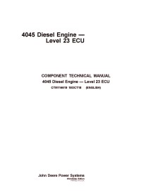 John Deere 4045 PowerTech Diesel Level 23 ECU engine pdf technical manual  - John Deere manuals