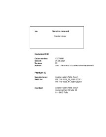 Liebherr PR716-1823 bulldozer sobre orugas pdf manual de servicio - Liebherr manuales