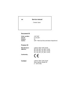 Manuel d'entretien pdf du bulldozer sur chenilles Liebherr PR746-1807 - Liebherr manuels - LIEBHERR-PR-746-1807-3A-4F-05-EN