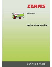 Claas Lexion 560-510 combinar manual de reparo em pdf FR - Claas manuais - CLAAS-2931050-FR