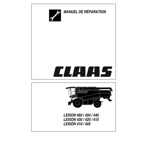 Claas Lexion 560-510 combinar manual de reparo em pdf FR - Claas manuais - CLASS-1886641-FR