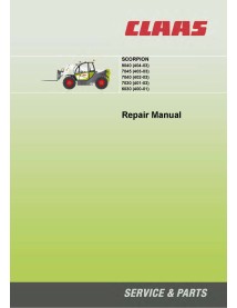 Claas Scorpion 9040, 7045, 7040, 7030, 6030 telescopic handler pdf repair manual  - Claas manuals