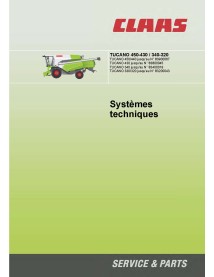 Claas Tucano 450, 440, 430, 340, 330, 320 moissonneuse-batteuse pdf manuel des systèmes techniques FR - Claas manuels - CLAAS...