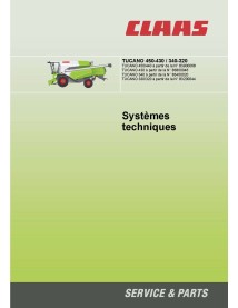 Claas Tucano 450, 440, 430, 340, 330, 320 combinam pdf manual de sistemas técnicos FR - Claas manuais - CLAAS-2906421-FR