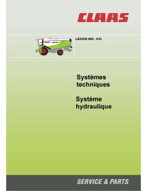 Cosechadora Claas Lexion 600-510 pdf manual de sistemas técnicos FR - Claas manuales - CLAAS-2996994-FR