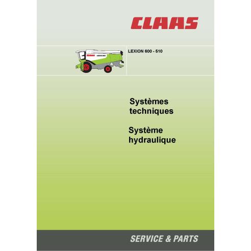 Claas Lexion 600 - 510 combinar manual de sistemas técnicos em pdf FR - Claas manuais - CLAAS-2996994-FR