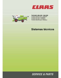 Claas Tucano 450, 440, 430, 340, 330, 320 combinar pdf manual de sistemas técnicos ES - Claas manuais - CLAAS-2955653-ES