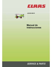 Manual do operador em pdf da colheitadeira Claas Lexion 580 R ES - Claas manuais - CLAAS-2943482-ES