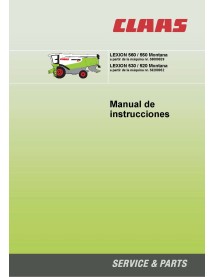 Claas Lexion 560, 550, 530, 520 Montana combine pdf manual do operador ES - Claas manuais - CLAAS-2937847-ES