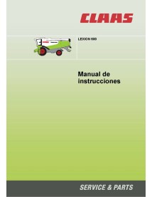 Cosechadora Claas Lexion 600 pdf manual del operador ES - Claas manuales - CLAAS-2939097-ES